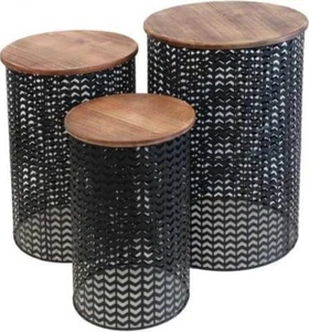 REDUCED Industrial Style Iron / Wood Top Table ( Large ) BRAND NEW - Picture 1 of 2