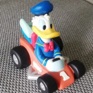Spardose, Donald Duck, Rennwagen,Vintage, Bullyland, Disney - Bild 1 von 3