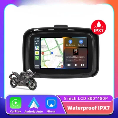 5 inch Motorcycle Wireless Carplay Android Auto Portable Navigation Gps Screen - Image 1 of 4