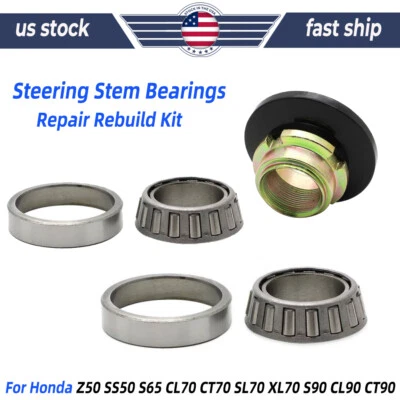 Steering Stem Bearings Set For Honda C70 SL125 Z50 CT70 SL70 XL70 S90 CL90 CT90 Foto 1 de 4