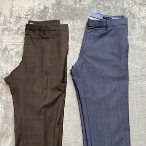 2 Stück Banana Republic Chino Anzughosen Herren 35x32 blau braun Hose - Bild 1 von 11