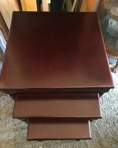 Mahogany Nesting End Tables / Side Tables  (ET112) Cover
