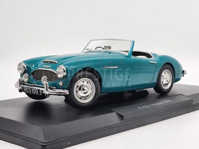 Norev 1969 Austin Healey 3000 MK1 Roadster Light Blue Aqua 1:18 - New - Image 1 of 4