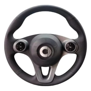 Custom Car Steering Wheel Braid Cover Leather For Smart New Fortwo Forfour - Picture 1 of 6