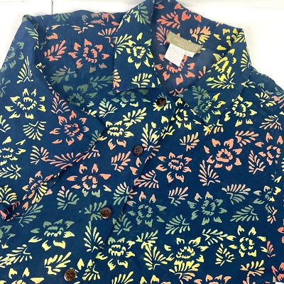 The Territory Ahead Short Sleeve Shirt Mens Size M Floral Button Up Hawaiian - Image 1 of 4