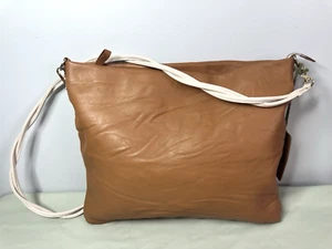 IO Pelle Tan Leather Crossbody Vacchetta Cuoio - Picture 1 of 23