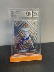 2020-21 PANINI SPECTRA EPL- JACK HARRISON - SIGNED BECKETT CERTIFIED AUTO 10 - Picture 1 of 2
