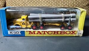NEW VINTAGE MATCHBOX KING SIZE K -10 PIPE TRUCK - Picture 1 of 13