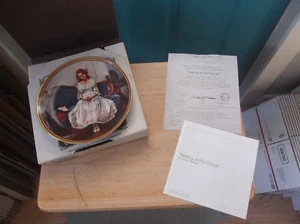 Edwin Knowles Sammelteller Norman Rockwell "Waiting At The Dance" in Box - Bild 1 von 10