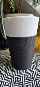 BODUM Bistro Kaffee Becher Porzellan & Silikon 500ml anthrazit +++HYGGE+++ - Bild 1 von 2
