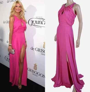 2012 VERSACE Pink Matte Chiffon Gown 42  - 6 NWT - Picture 1 of 11