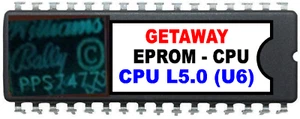 The Getaway Pinball Machine - CPU Rom L-5 [U6] [Bally / Williams] EPROM - Picture 1 of 1