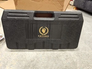Vintage Caesar’s Palace VIP BBQ Set PLASTIC BLACK BOX HOLDER RARE - Picture 1 of 5