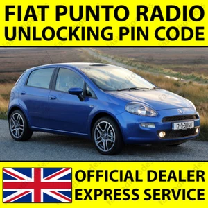 ✅FIAT PUNTO CAR RADIO NAVIGATION UNLOCKING PIN CODE FOR ALL MODELS✅ - Picture 1 of 5