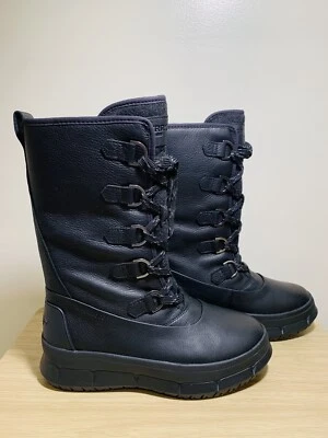 Sperry Kittery Botas de piel sintética superiores de cuero impermeables con cordones negras nuevas sin caja talla 9 Foto 1 de 4