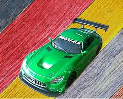 Mercedes AMG GT3 Metallic Green Motormax Scale 1:43 - Image 1 of 4