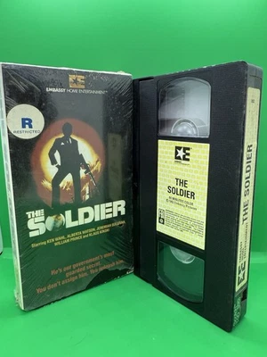 The Soldier VHS Tape 1982 Embassy Home Video Cult Classic Tangerine Dream Klaus - Image 1 of 2