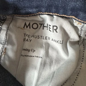 Mother The Hustler Ankle Fray Jeans Womens Size 26 Blue Denim - Picture 1 of 8