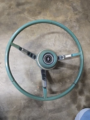 1967 FORD MUSTANG COUPE STEERING WHEEL ORIGINAL - Image 1 of 4