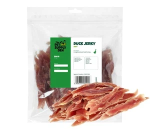 500g DUCK FILLETS JERKY SOFT DRIED TREATS SNACKS CHEWS DOG NATURAL ORGANIC - Picture 1 of 6