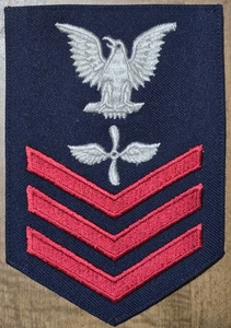 USCG GUARDACOSTAS INSIGNIA DE CLASIFICACIÓN HOMBRE AM1 AVIACIÓN MANTENIMIENTO PO1 PARCHE DE COLECCIÓN NOS - Imagen 1 de 2