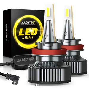 AUXITO H11B Faro Bombilla LED Hi Kit Lo Beam 6500K Xenón Luz Blanco 16000LM 2X - Imagen 1 de 12