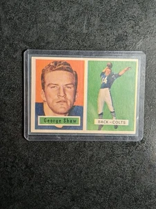 Vintage 1957 Topps George Shaw #115 Baltimore Colts Football Karte EX - Bild 1 von 12