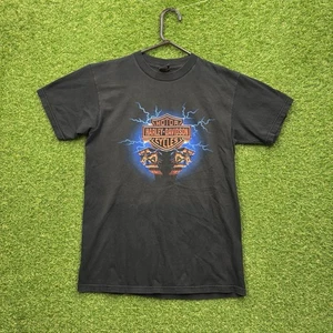 Vintage Harley Davidson Shirt Mens Medium Gargoyles & Lightning Tokyo Japan HD - Picture 1 of 8