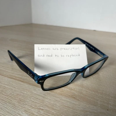 Ray-Ban RB1530 3667 Anteojos Rectangulares Azul Borde Completo 48-16-130 Monturas Solo Foto 1 de 4