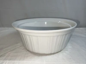 CORNING WARE French White 2 QT Round Casserole w/Flanged Edge Without LID NO LID - Picture 1 of 12