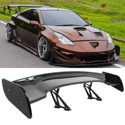 Para Toyota Celica GTS GT preto brilhante 57" GT Racing porta-malas traseiro spoiler asa traseira - Imagem 1 de 4