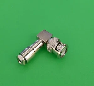 (5 Stück) BNC Rechter Winkel Stecker Klemme RG58/U RG142 LMR195 RG400 Kabel - USA Verkäufer - Bild 1 von 3