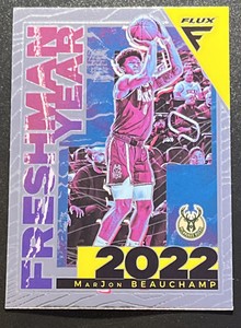 MarJon Beauchamp 2022-2023 Panini Flux FRESHMAN YEAR #2 Bucks Rookie