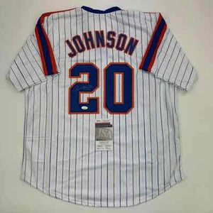 Autographed/Signed Howard Johnson "HOJO" New York Pinstripe Jersey JSA COA - Picture 1 of 4