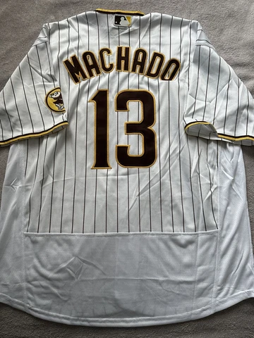 Manny Machado San Diego Padres White Jersey New w/o Tags Size XL Cover