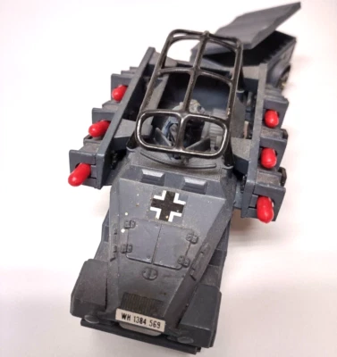 Corgi Toys Hanomag Sdkfz 251/1 Semi-Track Rocket Launcher w/Wagon Gray Hong Kong - Image 1 of 4