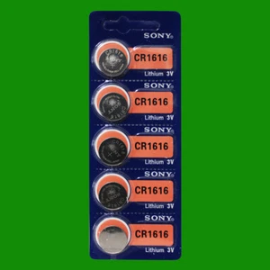 SONY CR1616 LITHIUM 3V BATTERY - 5Pcs - Picture 1 of 1