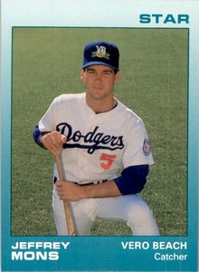 1988 Vero Beach Dodgers Star #17 Jeffrey Mons