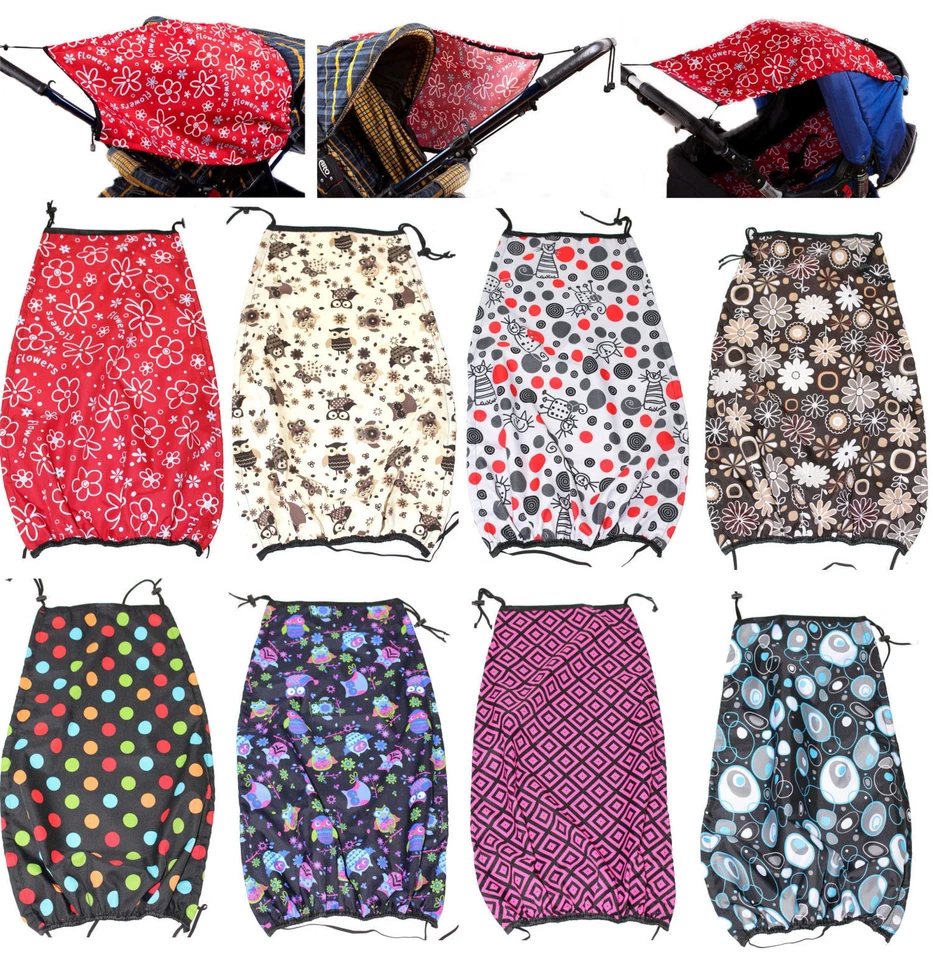 NO NAME Sonnensegel für Kinderwagen Baby Kinder Sonnen Schutz Segel UV