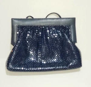 Whiting and Davis international Purse Navy Blue - Picture 1 of 10