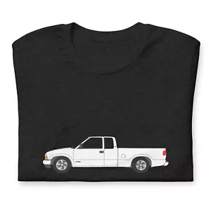 Chevy S10 in white Unisex t-shirt - Picture 1 of 15