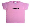 Mexico text Pink Kids T-Shirt