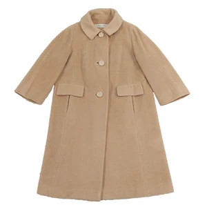 Vintage 60s/70s I. Magnin 100% Camel Hair, Women's Mod Overcoat. Fits Sz M-L. - Picture 1 of 19