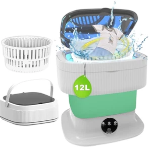 Portable Washing Machine 12L Upgraded Foldable Mini Washer Spin Dryer Deep Small - Picture 1 of 1