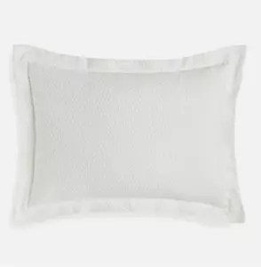 Hotel Collection Ripple Matelasse Sham, European, Blanc - Picture 1 of 3