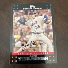 Justin Verlander 2007 Topps Baseball All-Star Update UH237 Detroit Tigers 