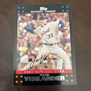 Justin Verlander 2007 Topps Baseball All-Star Update UH237 Detroit Tigers 