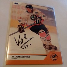 DEL Card Grizzly Adams EHC Wolfsburg Saison 2004/05 signiert Artjom Kostryev