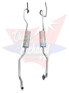 1955-56 PLYMOUTH SAVOY DUAL EXHAUST SYSTEM, ALUMINIZED. W/ 260 ENGINES - Picture 1 of 1