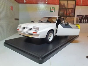 Opel Manta B 400 White 1981 1:24 Diecast Detailed Scale Model Car Irmscher - Picture 1 of 14